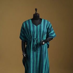 Hand akola long kaftan with tie-up waist 16 - handcrafted