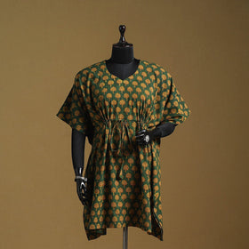Black - hand akola short kaftan with tie-up waist 38