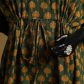 Hand akola short kaftan with tie-up waist 38 - handcrafted