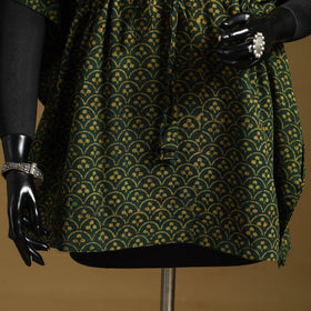 Hand akola short kaftan with tie-up waist 40 - handcrafted