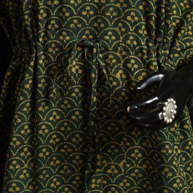 Hand akola short kaftan with tie-up waist 40 - handcrafted