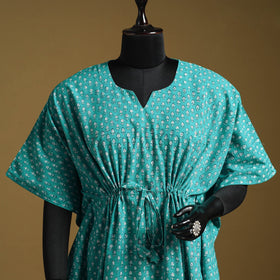 Hand akola short kaftan with tie-up waist 41 - handcrafted