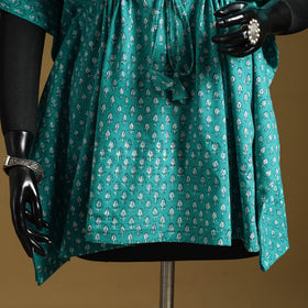 Hand akola short kaftan with tie-up waist 41 - handcrafted