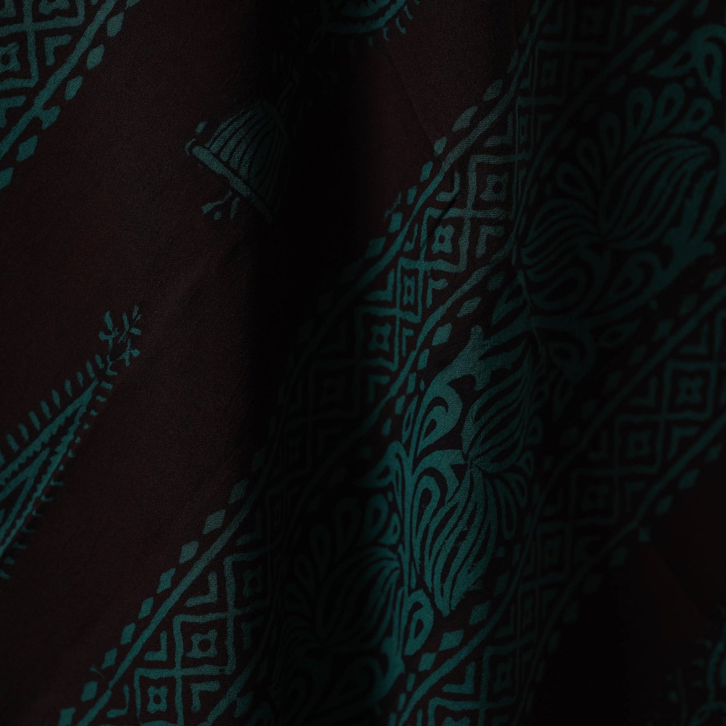 Hand bagh natural dyed cotton fabric 09 - handcrafted