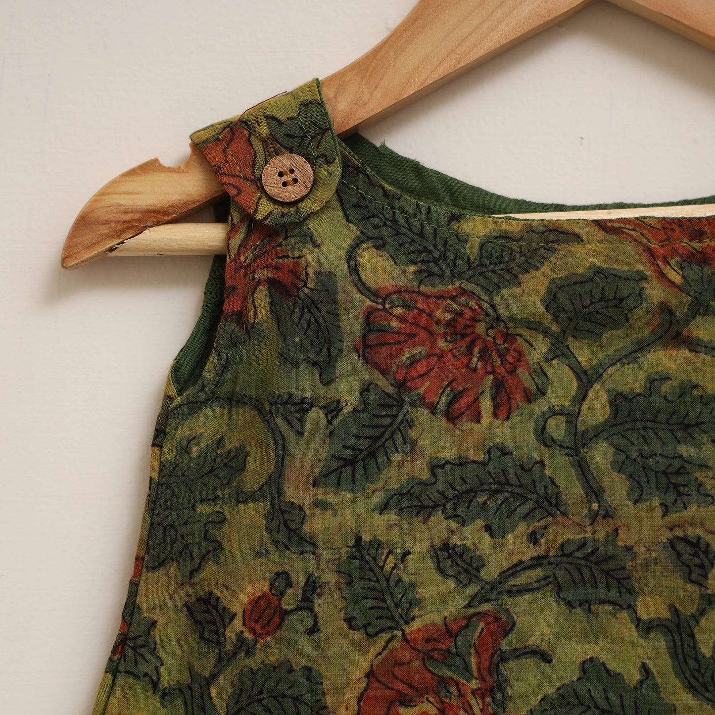 Hand bagru cotton baby girl dress (6-12 months) 09