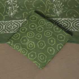 Hand batik cotton 3pc unstitched dress material 48