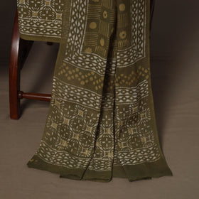 Hand batik cotton 3pc unstitched dress material 49