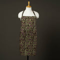 Green - hand batik cotton apron with pocket 76 - handcrafted