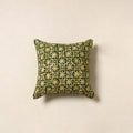 Green - hand batik cotton cushion cover 113 - handcrafted