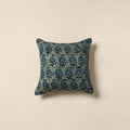 Green - hand batik cotton cushion cover 12 - handcrafted