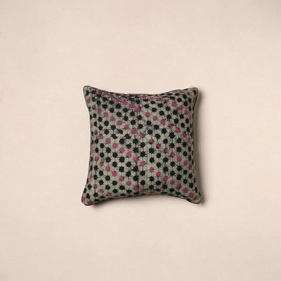 Green - hand batik cotton cushion cover 19 - handcrafted