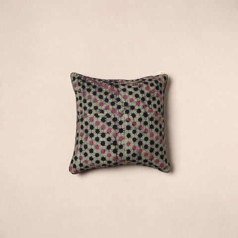 Green - hand batik cotton cushion cover 19 - handcrafted