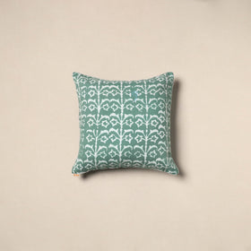 Green - hand batik cotton cushion cover 20 - handcrafted