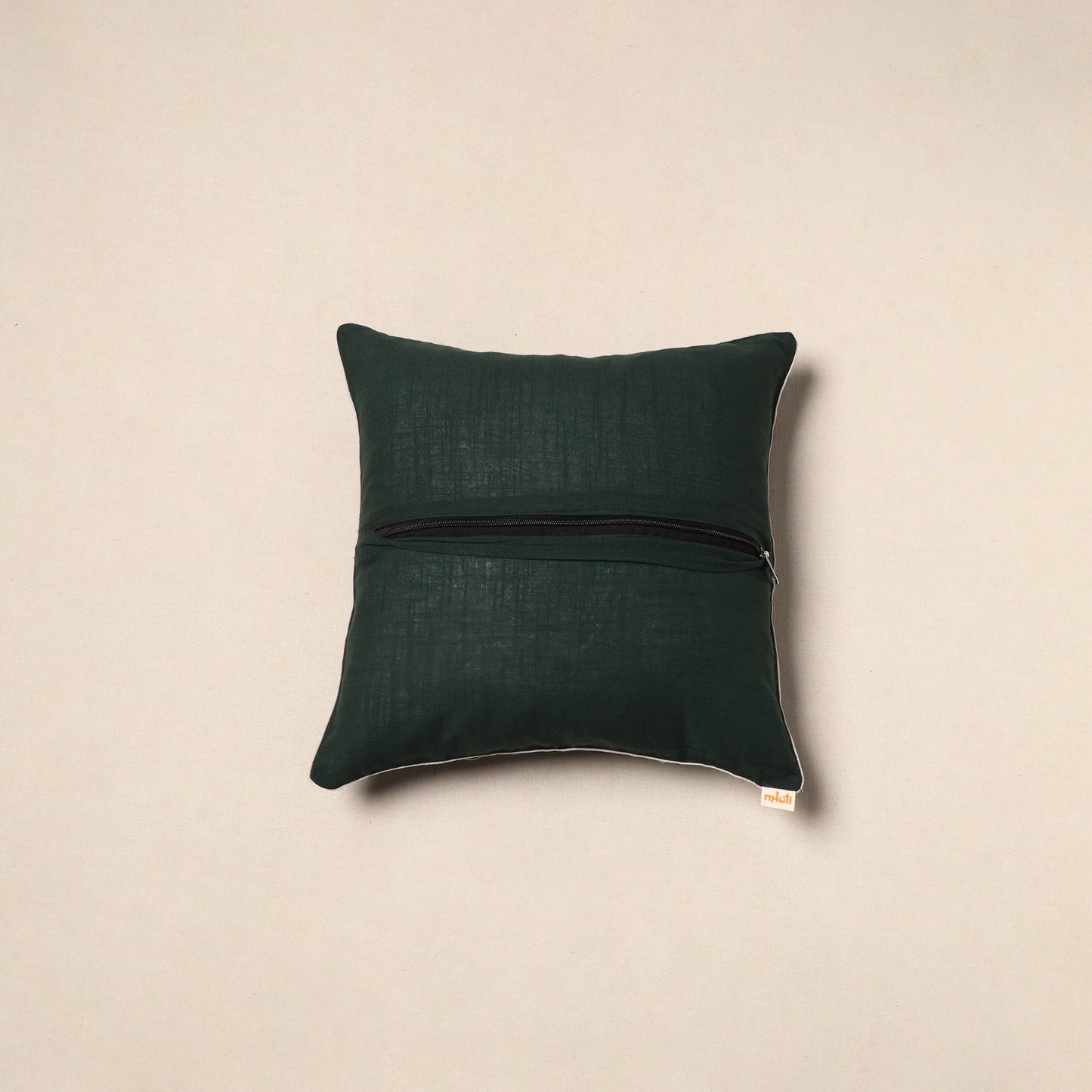 Green - hand batik cotton cushion cover 27 - handcrafted