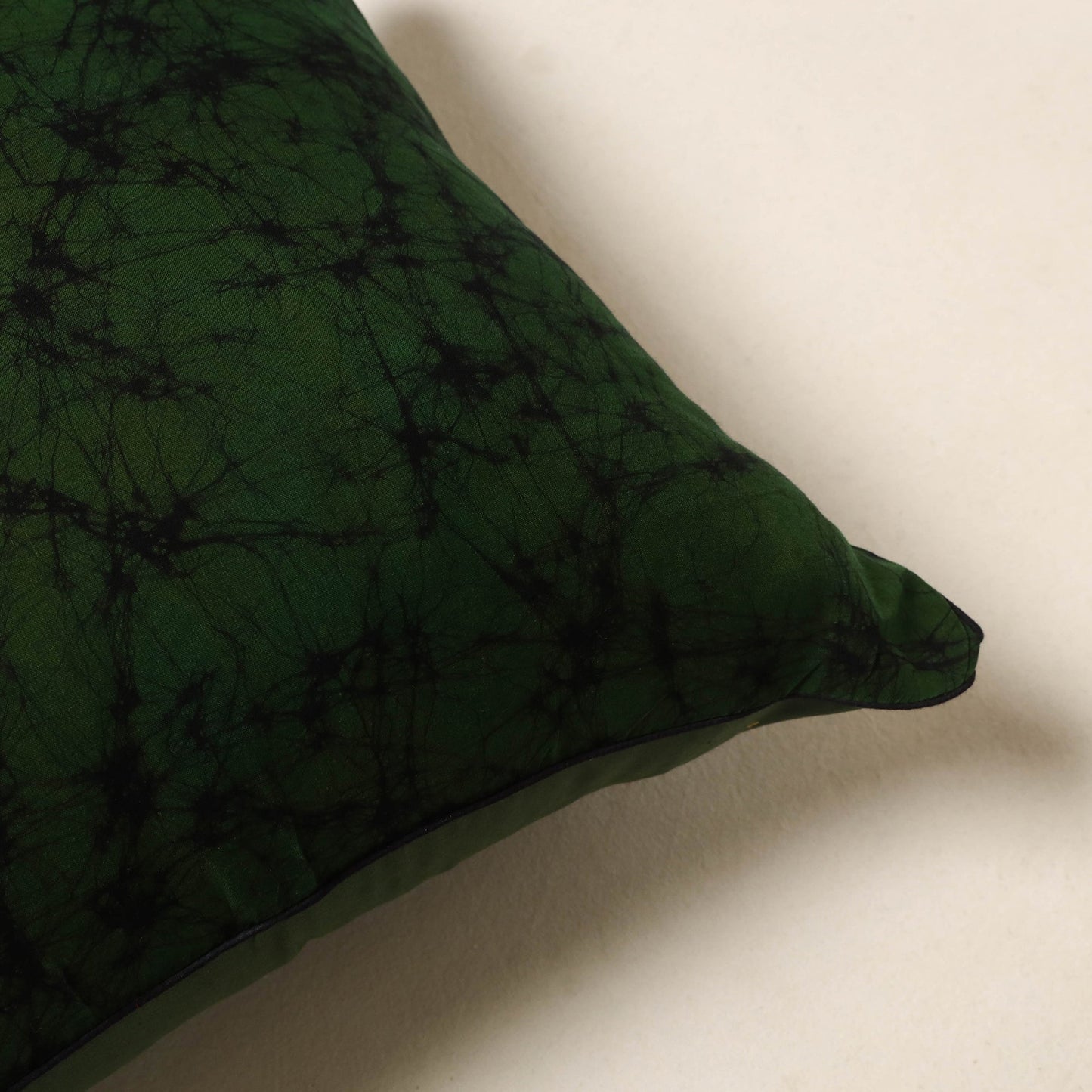 Green - hand batik cotton cushion cover 68 - handcrafted