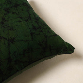 Green - hand batik cotton cushion cover 68 - handcrafted