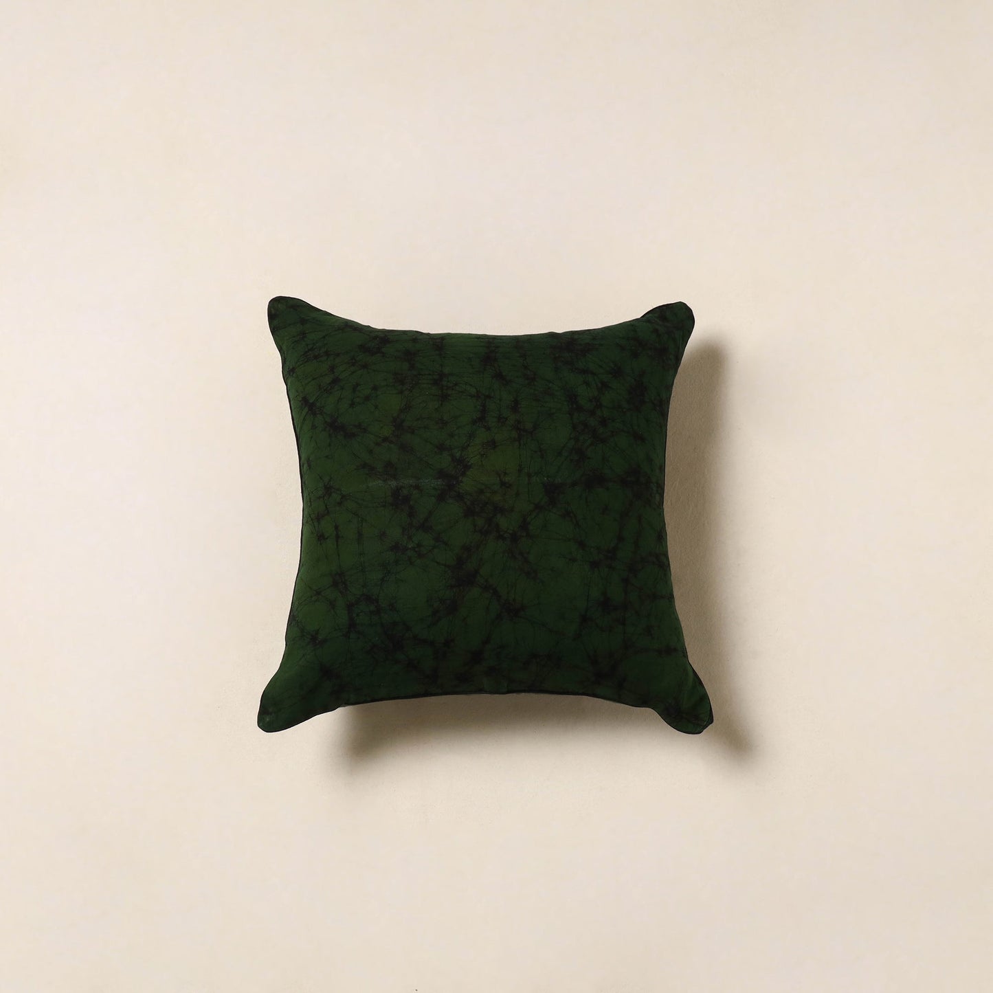 Green - hand batik cotton cushion cover 68 - handcrafted