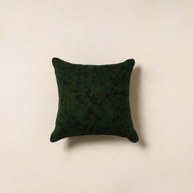 Green - hand batik cotton cushion cover 68 - handcrafted