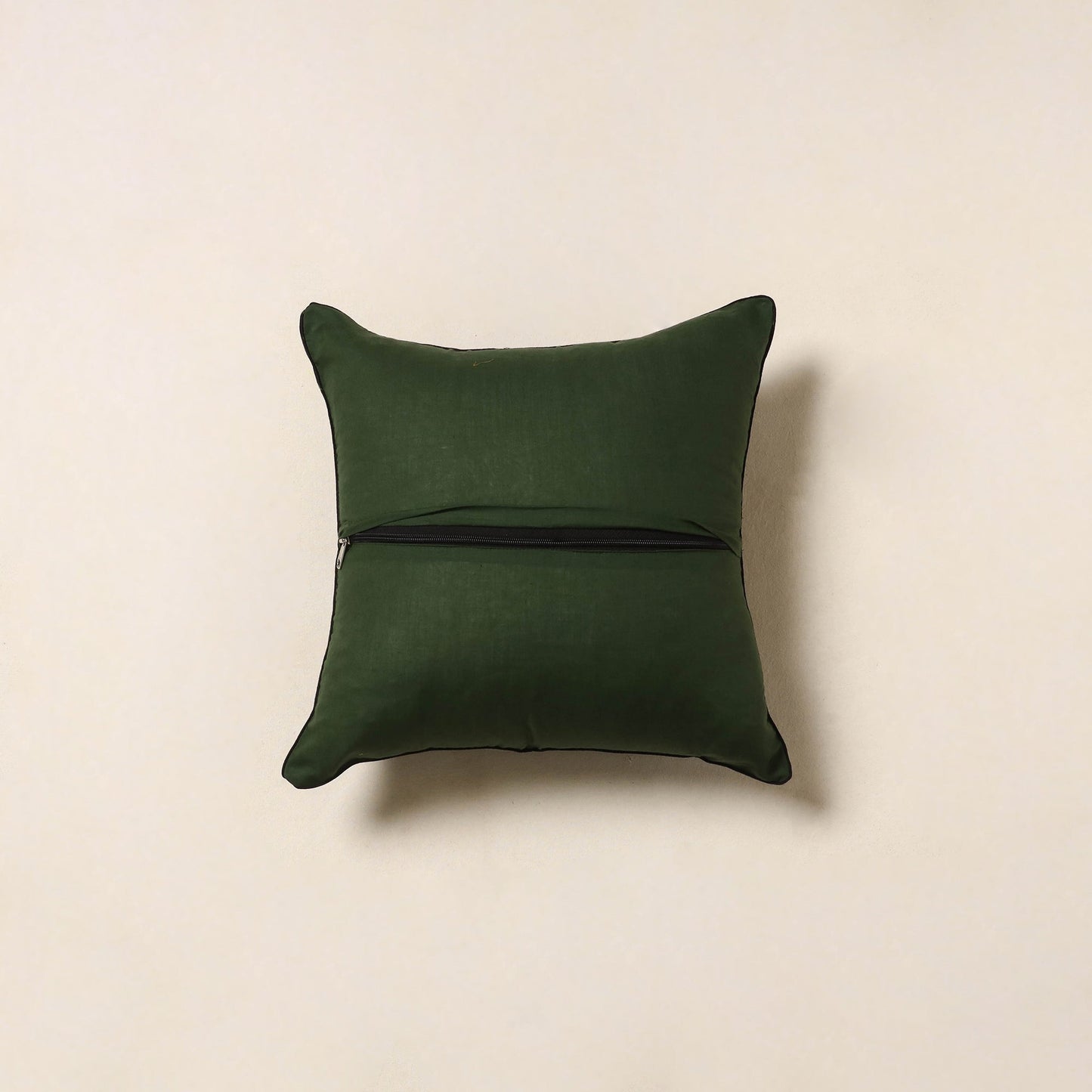 Green - hand batik cotton cushion cover 68 - handcrafted