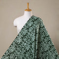 Green - hand batik cotton fabric 04 - handcrafted