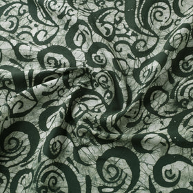 Green - hand batik cotton fabric 06 - handcrafted