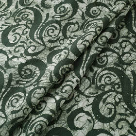 Green - hand batik cotton fabric 06 - handcrafted