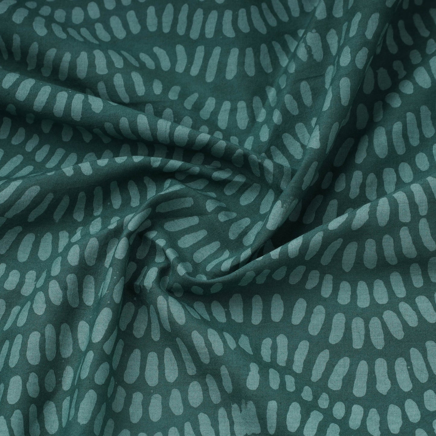 Green Hand Batik Print Cotton Fabric