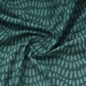 Green Hand Batik Print Cotton Fabric