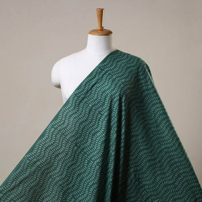 Green Hand Batik Print Cotton Fabric