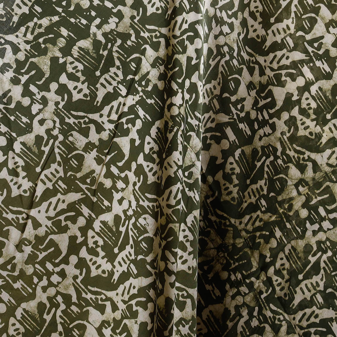 Hand batik cotton fabric 12 - handcrafted