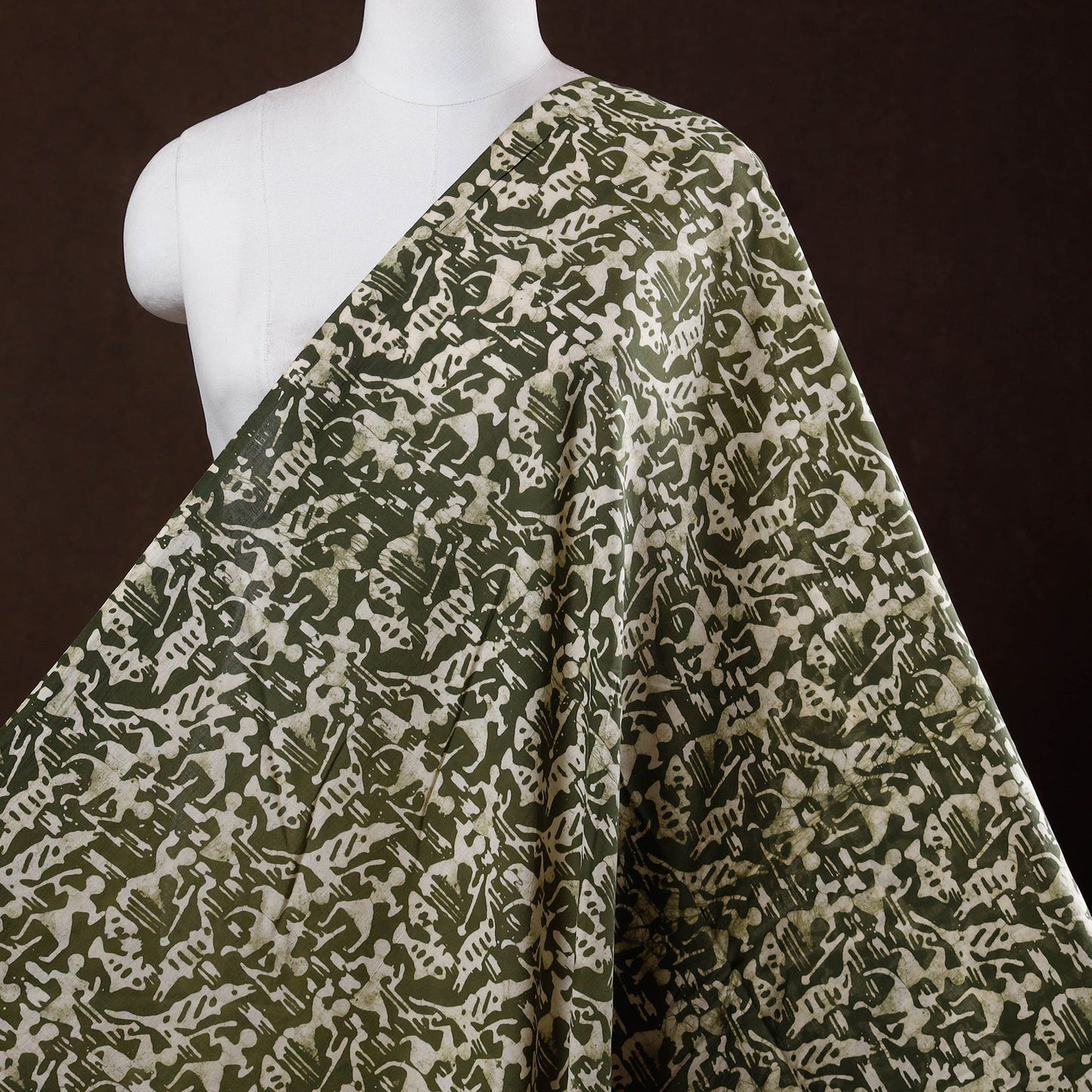 Hand batik cotton fabric 12 - handcrafted