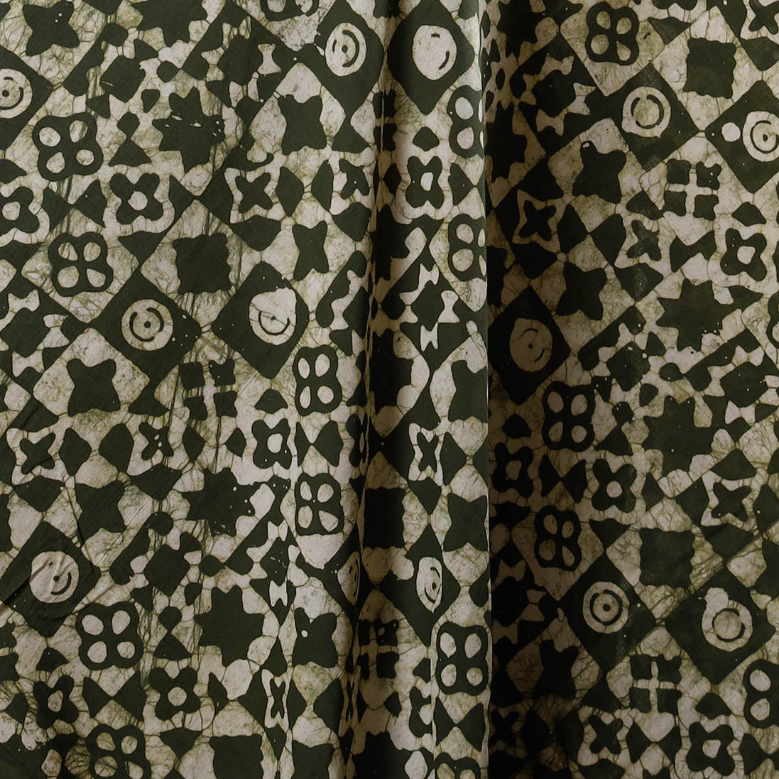 Hand batik cotton fabric 15 - handcrafted