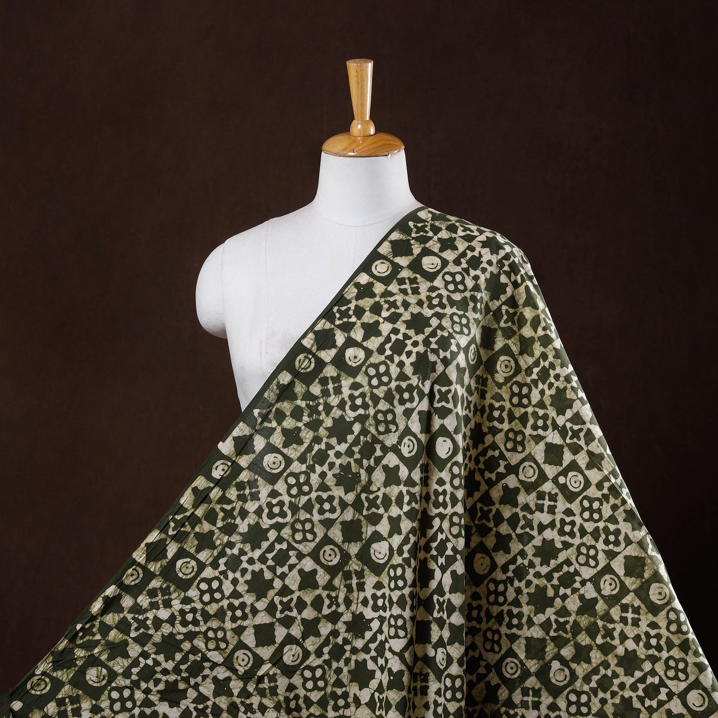 Hand batik cotton fabric 15 - handcrafted