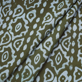 Green Hand Batik Print Cotton Fabric