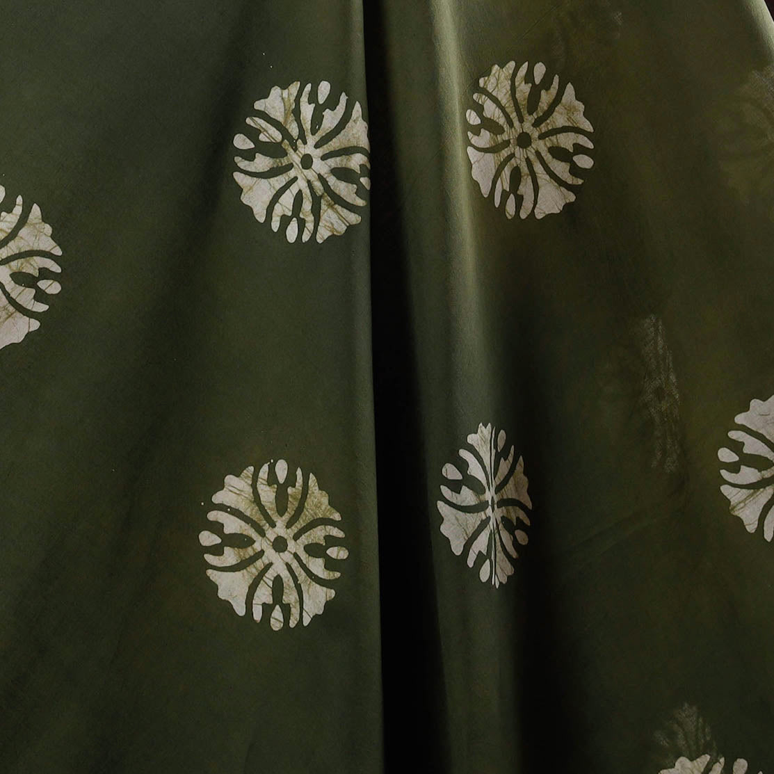 Hand batik cotton fabric 24 - handcrafted