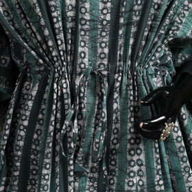 Hand batik cotton short kaftan 08 - handcrafted