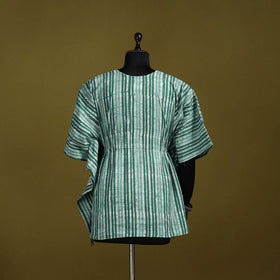 Hand batik cotton short kaftan 19 - handcrafted