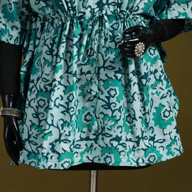 Hand batik cotton short kaftan 25 - handcrafted