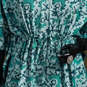 Hand batik cotton short kaftan 25 - handcrafted