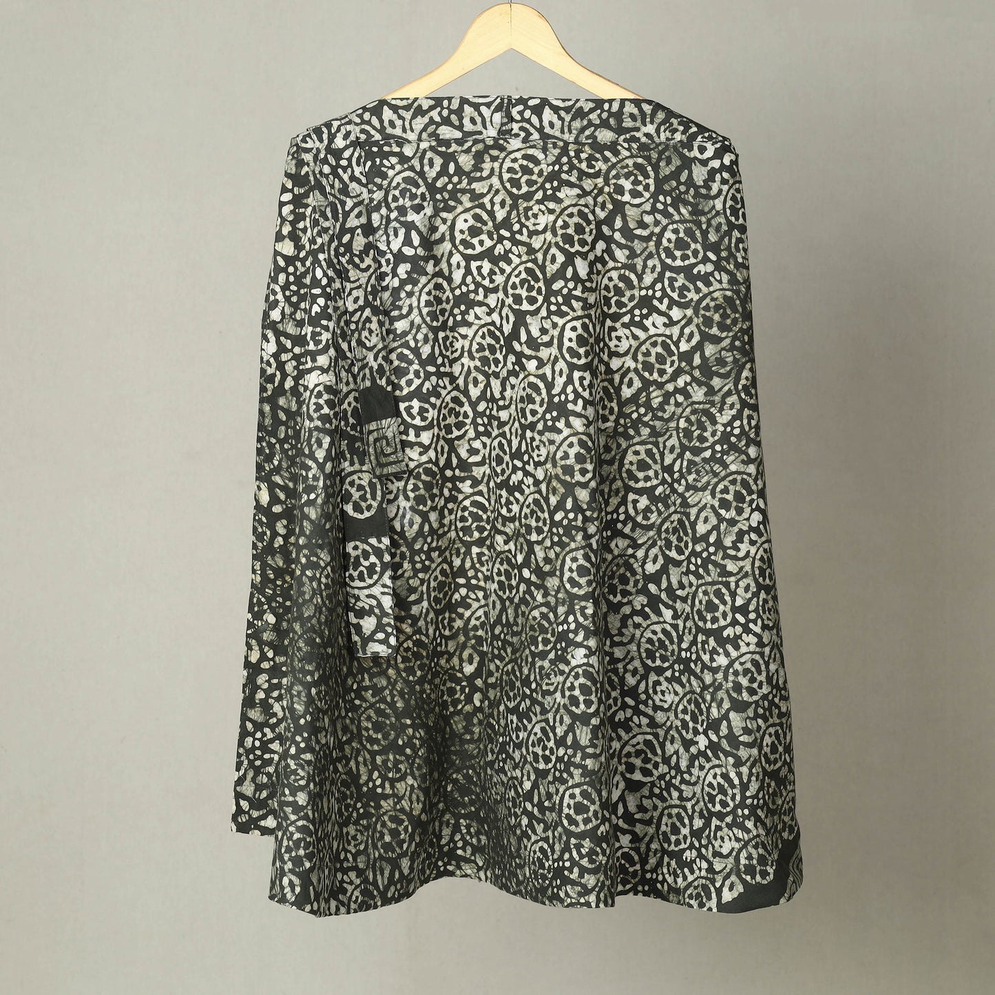 Green - Hand Batik Print Cotton Wrap Around Skirt 14