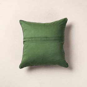 Buy Green Hand Batik Printed Cotton Cushion Cover