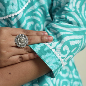  Hand Batik Printed Cotton Kurta with Palazzo Set 