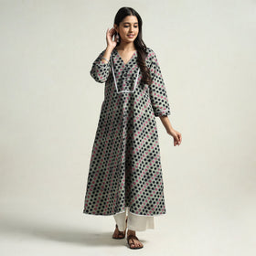 batik printed kurta