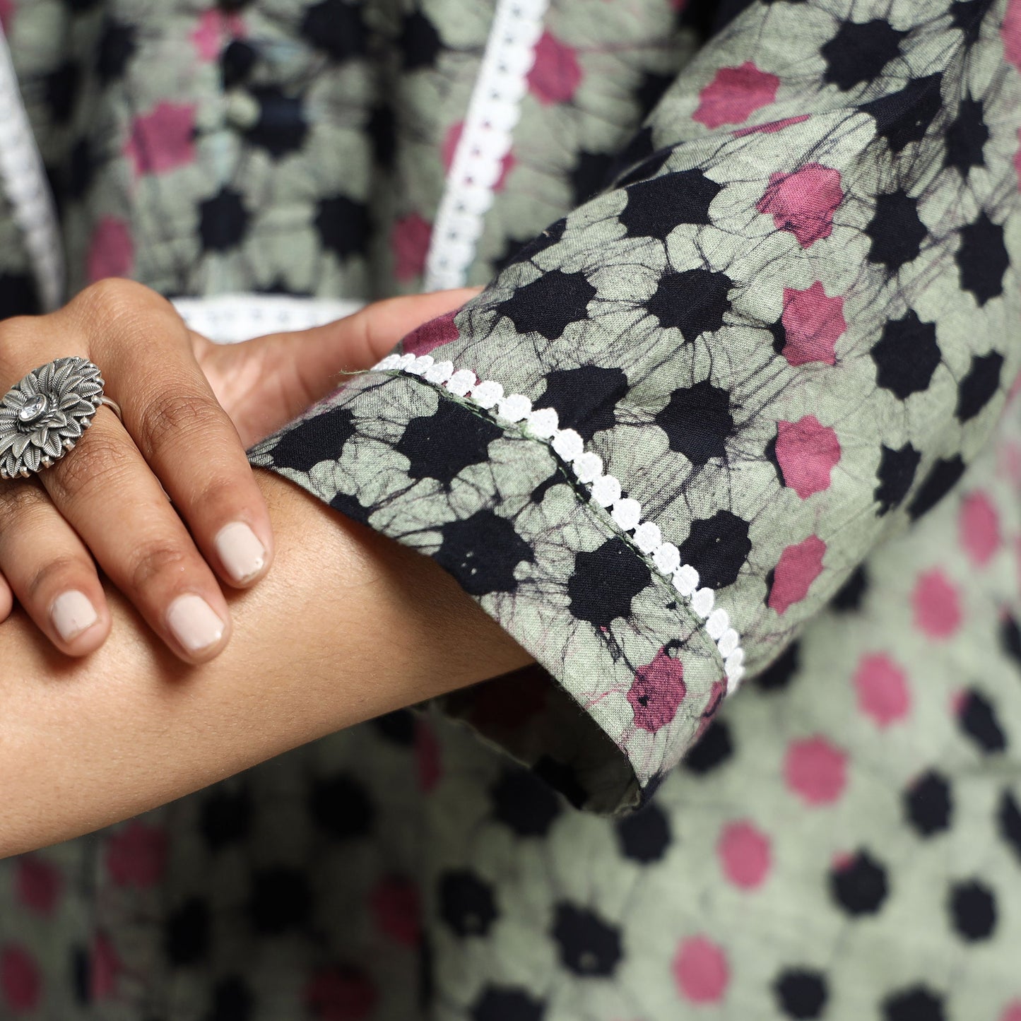 batik printed kurta