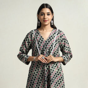 batik printed kurta