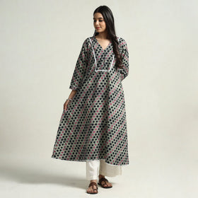 batik printed kurta