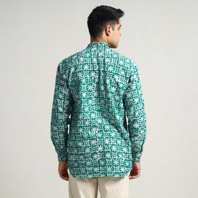 Buy Hand Batik Printed Cotton Men Full Sleeve Shirt 08 Online l iTokri.com