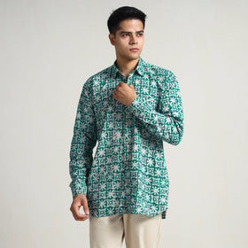 Buy Hand Batik Printed Cotton Men Full Sleeve Shirt 08 Online l iTokri.com