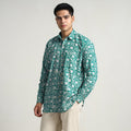 Buy Hand Batik Printed Cotton Men Full Sleeve Shirt 08 Online l iTokri.com