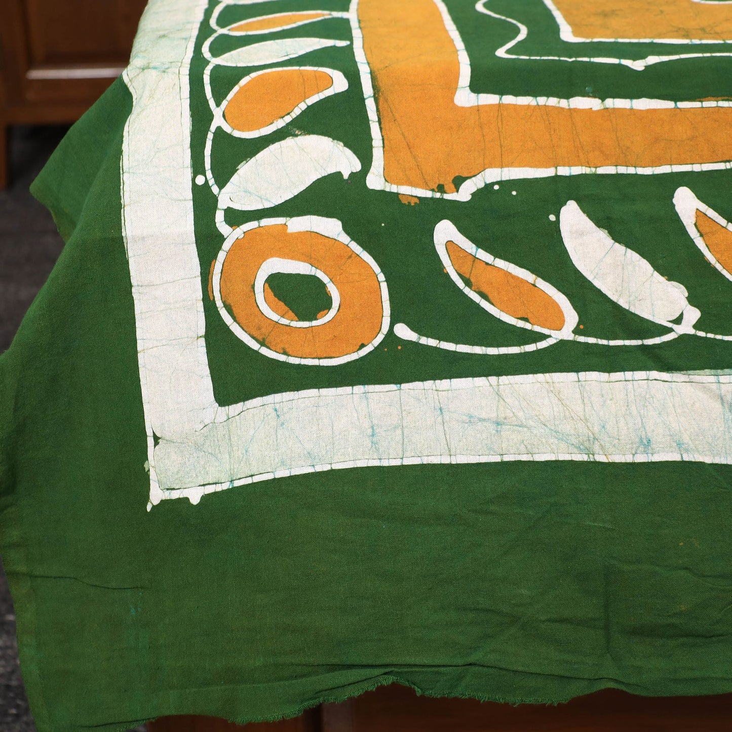  Hand Batik Printed Cotton Single Bed Cover (96 x 59 in) 04 